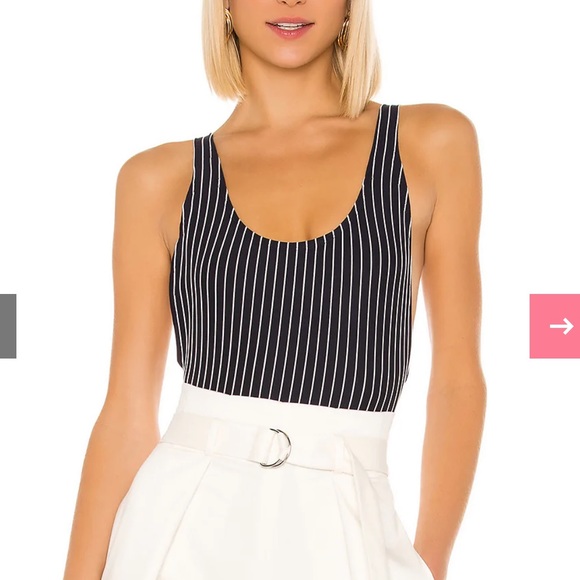 LPA Revolve Bodysuit 23 in Navy & White - Picture 1 of 6